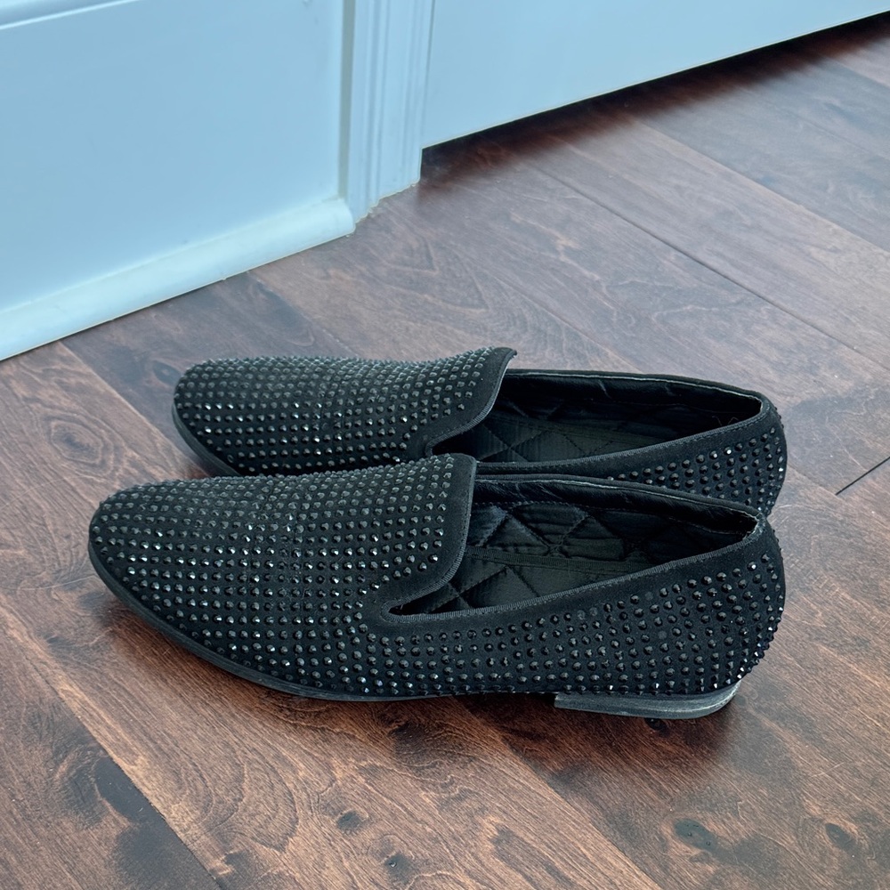 Steve Madden CAVIAR Men’s Smoking Shoes Loafers Slippers Shoes, sz 10